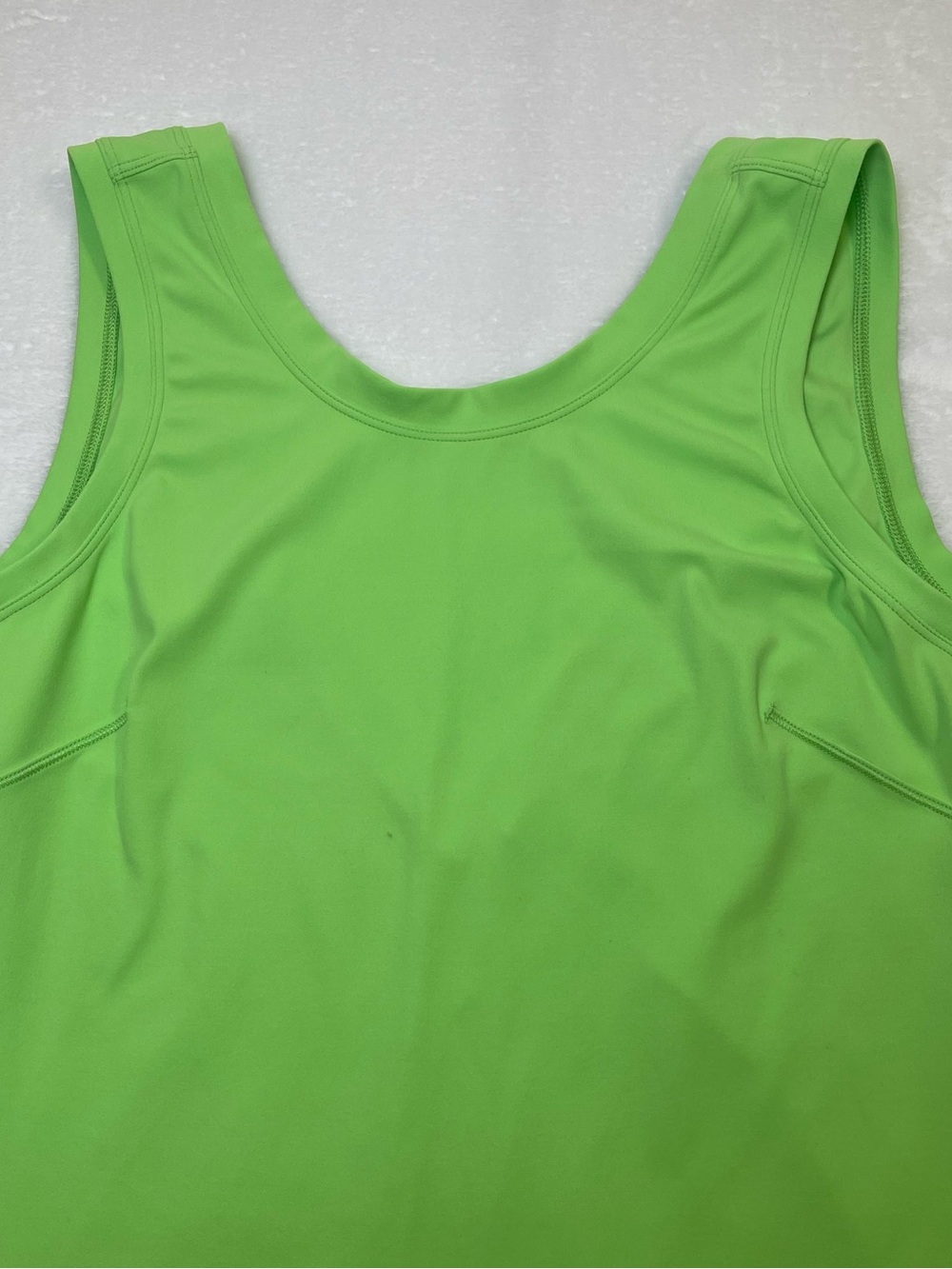 Lululemon Sculpt Tank Top Bright Lime Green Open Back Size 2